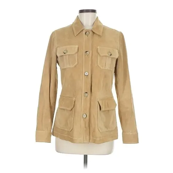 GAP Tan Suede Jacket - Picture 2 of 4